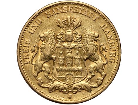 3374. Niemcy, Hamburg, 20 marek 1884 J
