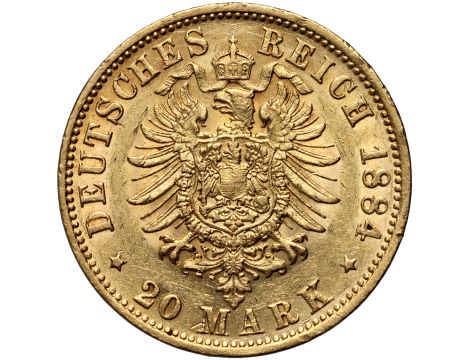 3376. Niemcy, Hamburg, 20 marek 1884 J - 2