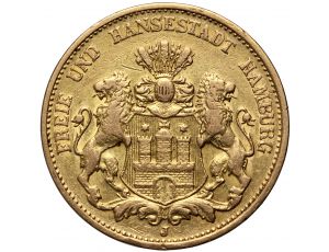 3377. Niemcy, Hamburg, 20 marek 1884 J