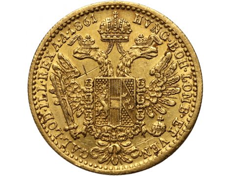 3417. Austria, Franciszek Józef I, dukat 1861 A, Wiedeń - 2
