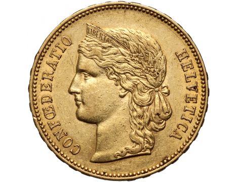 3424. Szwajcaria, 20 franków 1894, Libertas
