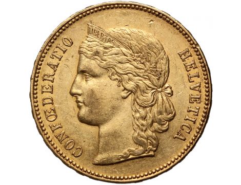3425. Szwajcaria, 20 franków 1896, Libertas