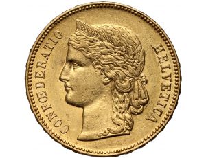 Szwajcaria, 20 franków 1896, Libertas
