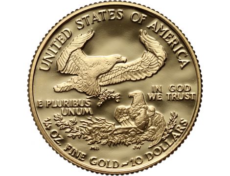 3448. USA, 10 dolarów 1994, Gold Eagle, Proof, 1/4 uncji złota - 2