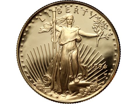 3449. USA, 25 dolarów 1994, Gold Eagle, Proof, 1/2 uncji złota