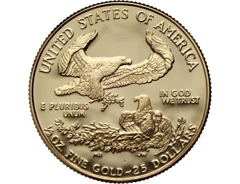 3449. USA, 25 dolarów 1994, Gold Eagle, Proof, 1/2 uncji złota - 2