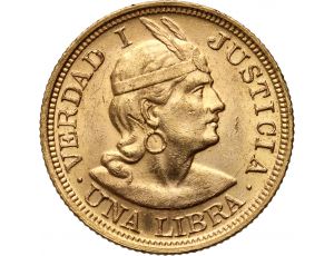 3456. Peru, 1 libra 1917