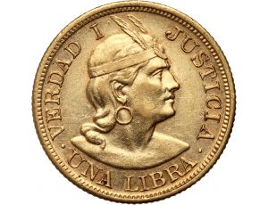 3458. Peru, 1 libra 1912