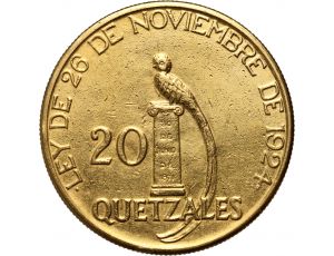 3461. Gwatemala, 20 quetzales 1926 - rzadkie
