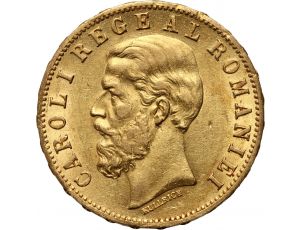 3475. Rumunia, Karol I, 20 lei 1883 B, Bukareszt