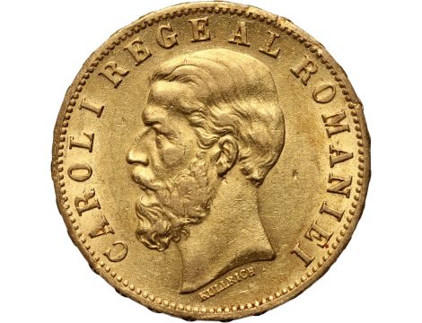 3475. Rumunia, Karol I, 20 lei 1883 B, Bukareszt