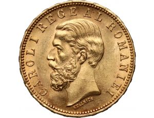 3476. Rumunia, Karol I, 20 lei 1890 B, Bukareszt