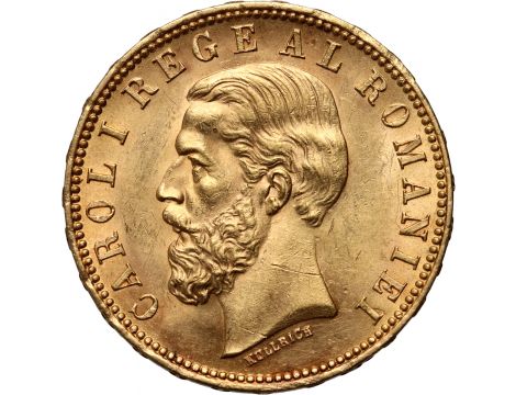 3476. Rumunia, Karol I, 20 lei 1890 B, Bukareszt