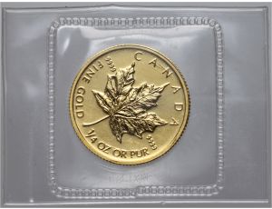 3478. Kanada, Elżbieta II, 10 dolarów 2010, Liść Klonowy, 1/4 uncji