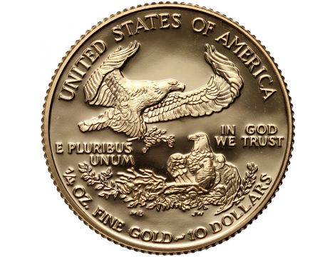 3501. USA, 10 dolarów 1998, Gold Eagle, Proof, 1/4 uncji złota - 2