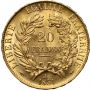 3505. Francja, II Republika, 20 franków 1851 A, Paryż, Ceres - ładne - 3