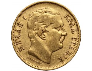 3521. Serbia, Milan I, 10 dinarów 1882 V, Wiedeń