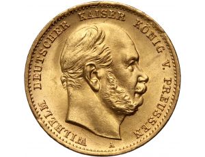3528. Niemcy, Prusy, Wilhelm I, 10 marek 1872 A, Berlin - bardzo ładne