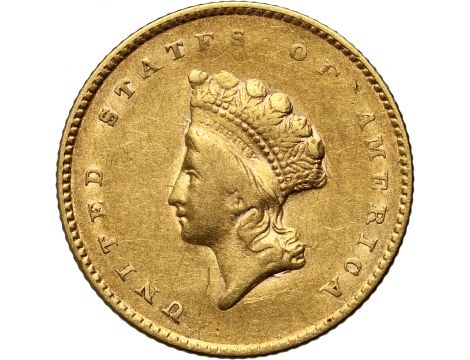 3535. USA, 1 dolar 1855, Filadelfia, Indianka, Typ 2 - rzadkie