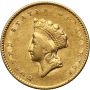 3535. USA, 1 dolar 1855, Filadelfia, Indianka, Typ 2 - rzadkie - 2