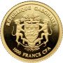 3543. Gabon, 1000 franków 2012, Springbok - 0,5 g Au999 - 3