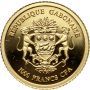 3544. Gabon, 1000 franków 2014, Springbok - 0,5 g Au999 - 3