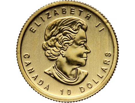 3549. Kanada, Elżbieta II, 10 dolarów 2012, 1/4 uncji złota - 2