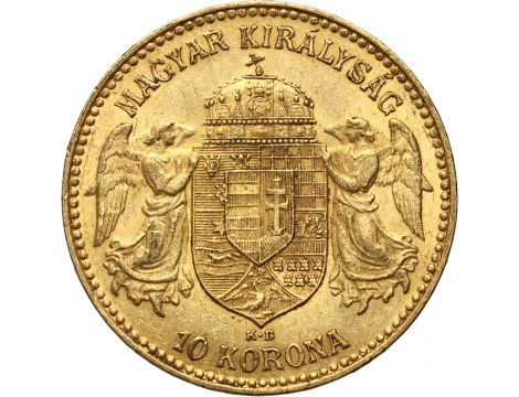 3555. Węgry, Franciszek Józef I, 10 koron 1911 KB, Kremnica - 2