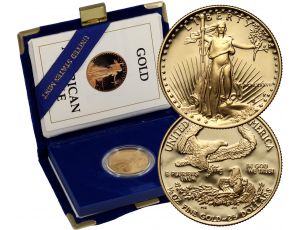 3563. USA, 25 dolarów 1989, Gold Eagle, Proof, 1/2 uncji złota