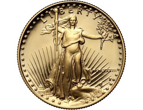 3563. USA, 25 dolarów 1989, Gold Eagle, Proof, 1/2 uncji złota - 2
