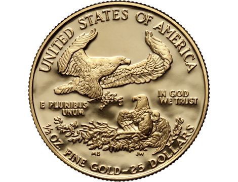 3563. USA, 25 dolarów 1989, Gold Eagle, Proof, 1/2 uncji złota - 3