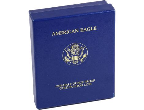 3563. USA, 25 dolarów 1989, Gold Eagle, Proof, 1/2 uncji złota - 5