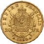 3596. Francja, Napoleon III, 20 franków 1868 BB, Strasbourg, Wieniec - 3