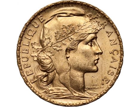 3619. Francja, 20 franków 1901, Marianna Kogut