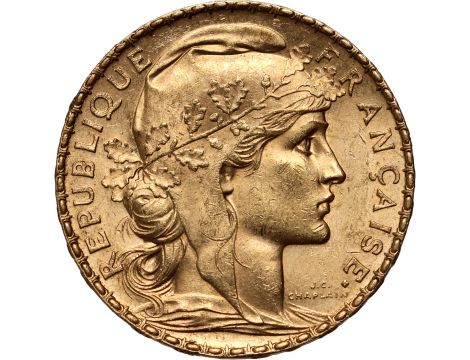 3621. Francja, 20 franków 1901, Marianna Kogut