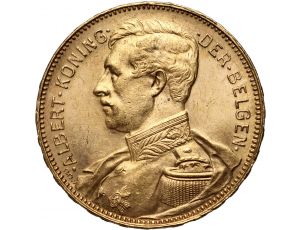 3642. Belgia, Albert I, 20 franków 1914, Der Belgen