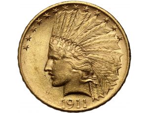 3643. USA, 10 dolarów 1911, Filadelfia, Indianin