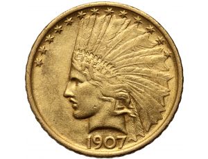 3661. USA, 10 dolarów 1907, Filadelfia, Indianin