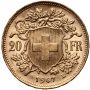 3671. Szwajcaria, 20 franków 1947, Helvetia Vreneli - 3