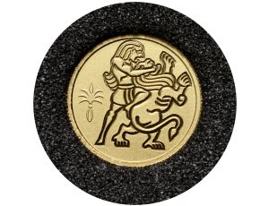 3697. Izrael, 1 szekel 2009, Samson i lew, 1/25 uncji złota