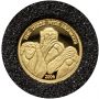 3698. Somalia, 4000 szylingów 2006, Trzy Mądre Małpy, 1/25 uncji złota - 2