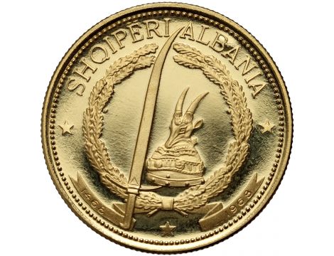3709. Albania, 20 leke 1969, Skanderbeg - rzadkie