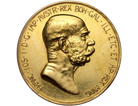 3710. Austria, Franciszek Józef I, 100 koron 1908, Jubileusz