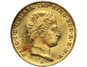 3716. Austria, Ferdynand I, dukat 1845 A, Wiedeń