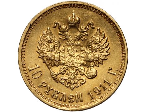 3750. Rosja, Mikołaj II, 10 rubli 1911 (EB) - 2