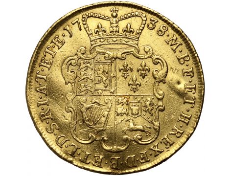 3761. Wielka Brytania, Jerzy II, 2 gwinee 1738 - 2