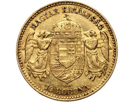3763. Węgry, Franciszek Józef I, 10 koron 1912 KB, Kremnica - 2