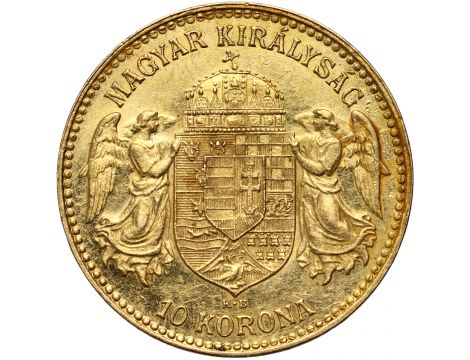 3764. Węgry, Franciszek Józef I, 10 koron 1912 KB, Kremnica - 2