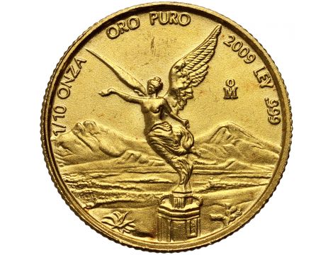 3776. Meksyk, 1/10 onza 2009, Libertad, 1/10 uncji złota