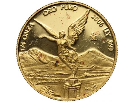 3779. Meksyk, 1/4 onza 2006, Libertad, Proof, 1/4 uncji złota